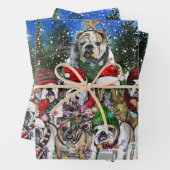 Christmas English Bulldog Tree Geschenkpapier Set (Beispiel)
