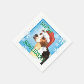 Christmas English Foxhound Napkins Serviette (Ecke)