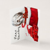 Christmas English Sheepdog Santa sack DIY wünscht (Innenseite)