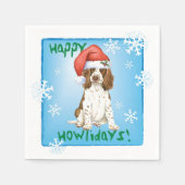 Christmas English Springer Spaniel Napkins Serviette (Vorderseite)