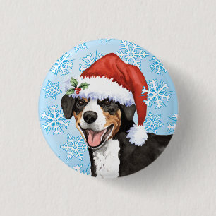 Christmas Entlebucher Button