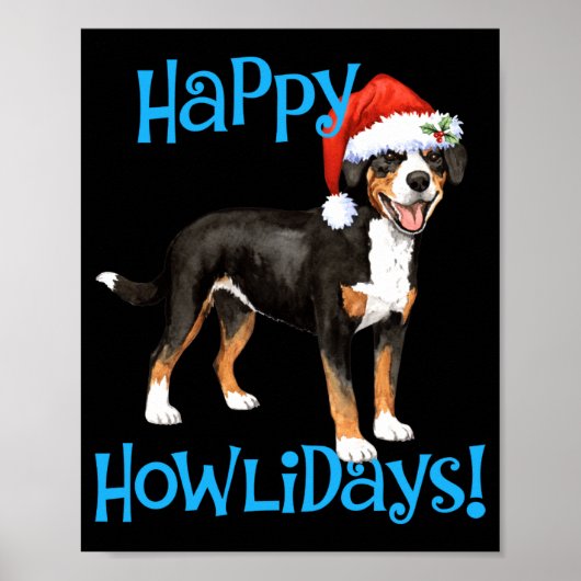 Christmas Entlebucher Poster (Vorne)