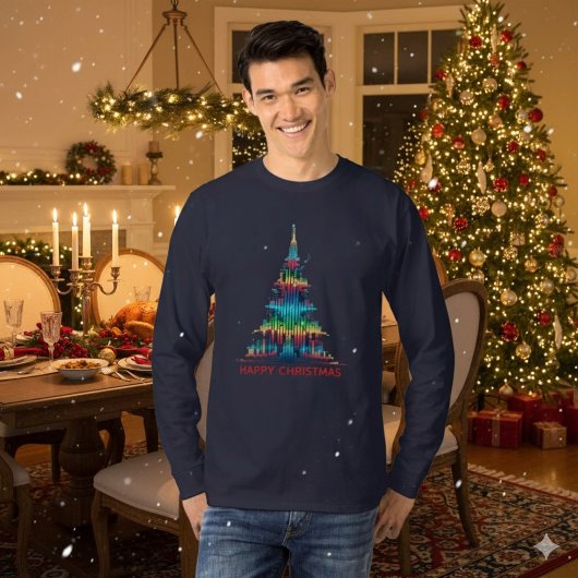 Christmas Equalizer Music Tree T-Shirt