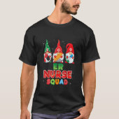 Christmas ER Nurse squad Christmas Gnome T-Shirt (Vorderseite)