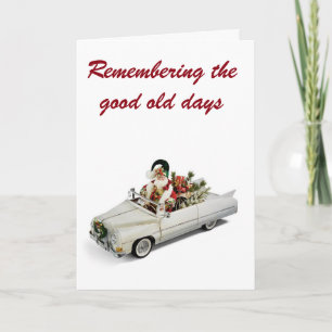 CHRISTMAS ERINNERUNGEN ALTE TAGE UND GUTE FREUNDE FEIERTAGSKARTE