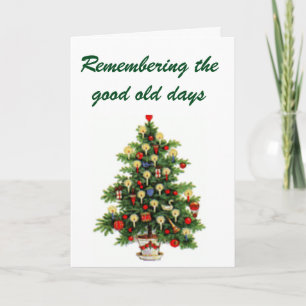 CHRISTMAS ERINNERUNGEN ALTE TAGE UND GUTE FREUNDE FEIERTAGSKARTE