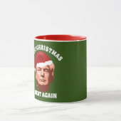 CHRISTMAS ERNEUT GROSSE TRUMP-WEIHNACHTSMANNMÜTZE TASSE (Zentrum)