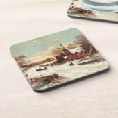 "Christmas Eve" Cork Untersetzer (Linke Seite)