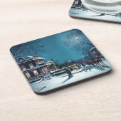 "Christmas Eve" Cork Untersetzer (Linke Seite)