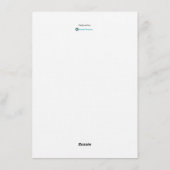 Christmas Eve dinner party invitation template Einladung (Rückseite)