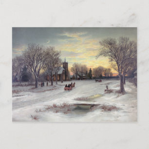 Christmas Eve Feiertagspostkarte