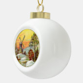 Christmas Eve Holland Sunset Keramik Kugel-Ornament (Rechts)