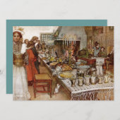 Christmas Eve Julaftonen Feiertagskarte (Vorne/Hinten)