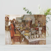 Christmas Eve Julaftonen Feiertagskarte (Stehend Vorderseite)