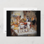 Christmas Eve Julaftonen Feiertagspostkarte (Vorne/Hinten)