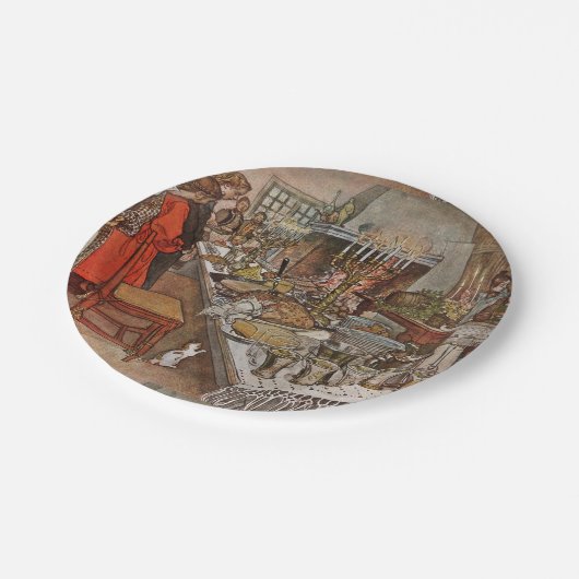 Christmas Eve Julaftonen Pappteller (Schrägansicht)