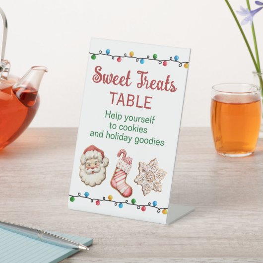 Christmas Eve Pajama Party Sweet Leckereien Bar Sockelschild (In SItu)