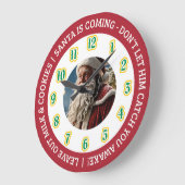 Christmas Eve Santa Clock Große Wanduhr (Winkel)