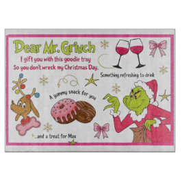 Christmas Eve Santa Milk & Cookie Board Schneidebrett