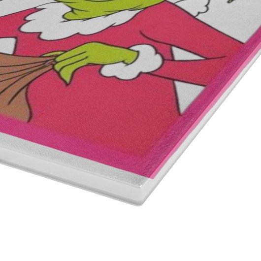 Christmas Eve Santa Milk & Cookie Board  Schneidebrett (Ecke)