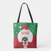 Christmas Eve Santa Monogram Tasche (Rückseite)