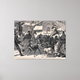 Christmas Eve Street Market Ottawa Kanada Vintag Leinwanddruck