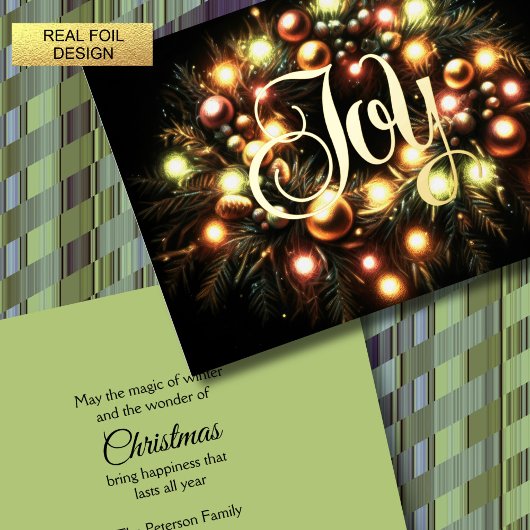 Christmas Evergreen Lighted Wreath Joy