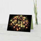 Christmas Evergreen Lighted Wreath Joy (Vorderseite)