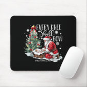 Christmas Every Knee Shall Bow Santa Nativity Scen Mousepad (Mit Mouse)