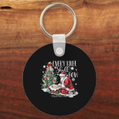 Christmas Every Knee Shall Bow Santa Nativity Scen Schlüsselanhänger (Vorderseite)