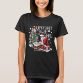 Christmas Every Knee Shall Bow Santa Nativity Scen T-Shirt (Vorderseite)