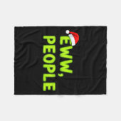 Christmas Eww, People Funny Sarcastic Santa Hat Xm Fleecedecke (Vorderseite (Horizontal))