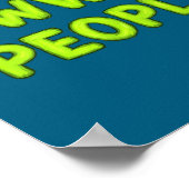 Christmas Eww, People Funny Sarcastic Santa Hat Xm Poster (Ecke)