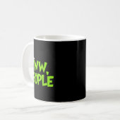 Christmas Eww People Mens Women Funny Santa Hat Gr Kaffeetasse (Vorderseite Links)
