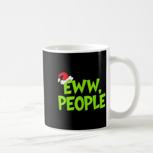 Christmas Eww People Mens Women Funny Santa Hat Gr Kaffeetasse (Rechts)