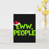 Christmas Eww People Mens Women Funny Santa Hat Gr Karte (Gelbe Blume)
