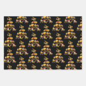 Christmas Excavator Construction Truck Tree Geschenkpapier Set (Vorderseite)