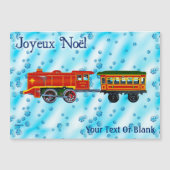 Christmas Express - Joyeux Noël Magnetkarte (Vorderseite)