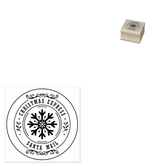 Christmas Express Red Classic Gummistempel (Stempel)