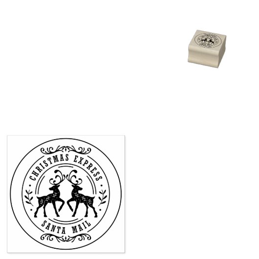 Christmas Express Red Classic Gummistempel (Stempel)