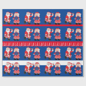 Christmas Fa La La La La La La La La La La Geschenkpapier (Flach)