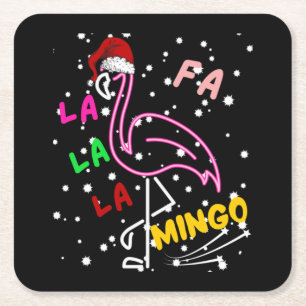 Christmas Fa la la la la mingo Essential Rechteckiger Pappuntersetzer