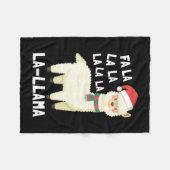 Christmas Fa La Llama Essential Fleecedecke (Vorderseite (Horizontal))