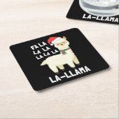 Christmas Fa La Llama Essential Rechteckiger Pappuntersetzer (angewinkelt)