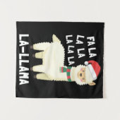 Christmas Fa La Llama Essential Wandteppich (Vorderseite (Horizontal))