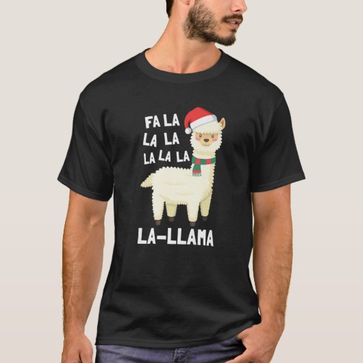 Christmas Fa La Llama T-Shirt (Vorderseite)