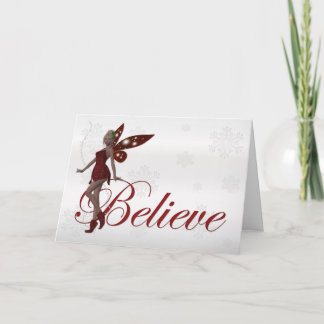 Christmas Faerie Believe 3 - Holiday Greeting Card Feiertagskarte