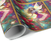 Christmas Fairy Collection - Ash Blonde Hair Geschenkpapier (Rolleneckpunkt)