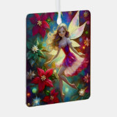 Christmas Fairy Collection - Ash Blonde Hair Ornament Aus Metall (Vorderseite Rechts)