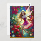 Christmas Fairy Collection - Ash Blonde Hair Postkarte (Vorne/Hinten)
